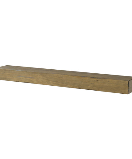 Pearl Mantels 72" Shenandoah Wood Fireplace Mantel Shelf with Corbels 412-72-10 - Dune Distressed