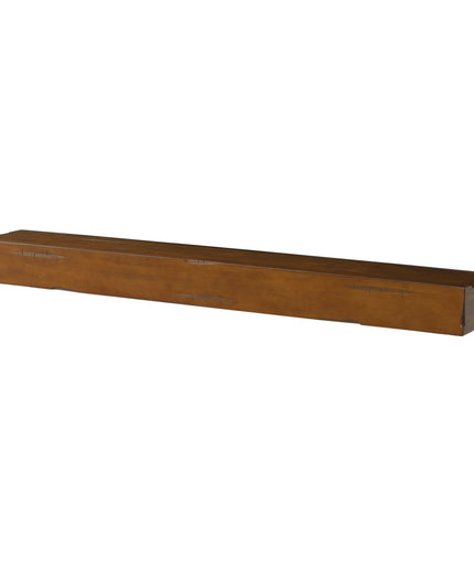 Pearl Mantels 60" Shenandoah Wood Fireplace Mantel Shelf with Corbels 412-60-50 - Medium Rustic Distressed