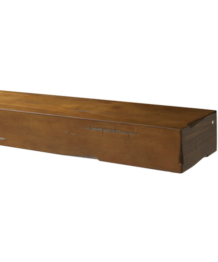 Pearl Mantels 60" Shenandoah Wood Fireplace Mantel Shelf with Corbels 412-60-50 - Medium Rustic Distressed