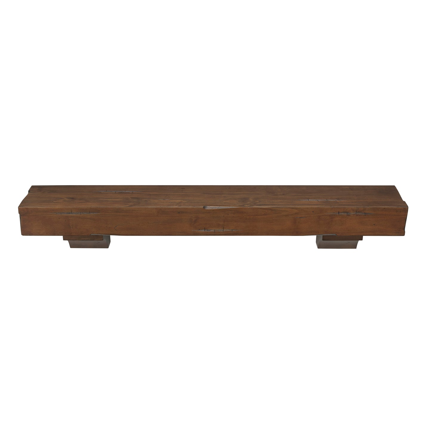 Pearl Mantels 60" Shenandoah Fireplace Mantel with Corbels 412-60-70 - Cherry Distressed Finish
