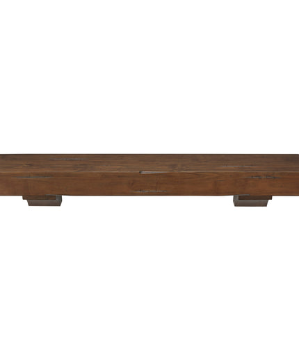 Pearl Mantels 72" Shenandoah Wood Fireplace Mantel Shelf with Corbels 412-72-70 - Cherry Distressed