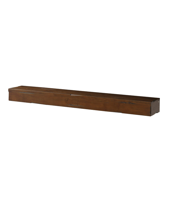 Pearl Mantels 72" Shenandoah Wood Fireplace Mantel Shelf with Corbels 412-72-70 - Cherry Distressed