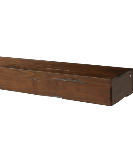 Pearl Mantels 72" Shenandoah Wood Fireplace Mantel Shelf with Corbels 412-72-70 - Cherry Distressed