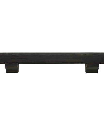 Pearl Mantels 60" Shenandoah Wood Fireplace Mantel Shelf with Corbels 412-60-20 - Espresso Distressed