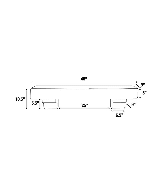 Pearl Mantels 48" Shenandoah Wood Fireplace Mantel Shelf with Corbels 412-48-09 - Farmhouse