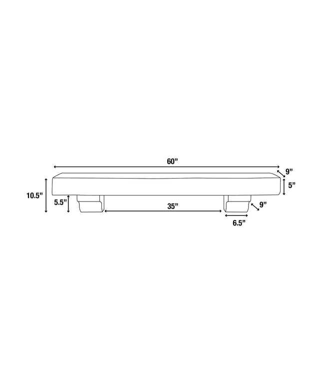 Pearl Mantels 60" Shenandoah Wood Fireplace Mantel Shelf with Corbels 412-60-09 - Farmhouse (Display Model)