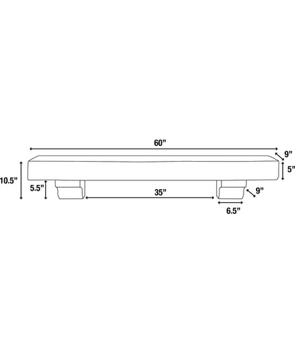 Pearl Mantels 60" Cherokee Wood Fireplace Mantel Shelf with Corbels 355-60 - Unfinished