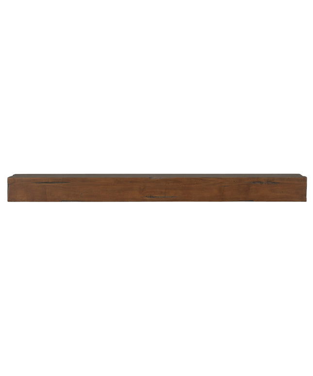 Pearl Mantels 72" Shenandoah Wood Fireplace Mantel Shelf with Corbels 412-72-70 - Cherry Distressed