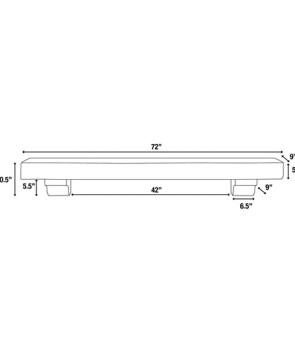 Pearl Mantels 72" Shenandoah Wood Fireplace Mantel Shelf with Corbels 412-72 - Unfinished Distressed