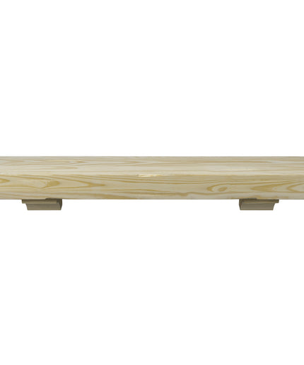 Pearl Mantels 72" Shenandoah Wood Fireplace Mantel Shelf with Corbels 412-72 - Unfinished Distressed