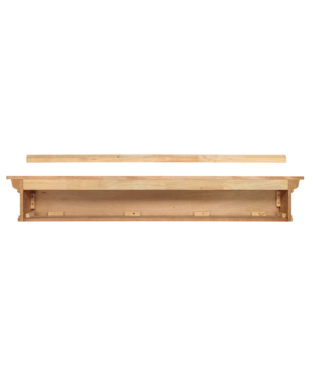 Pearl Mantels 60" Savannah Wood Fireplace Mantel Shelf 420-60 - Unfinished