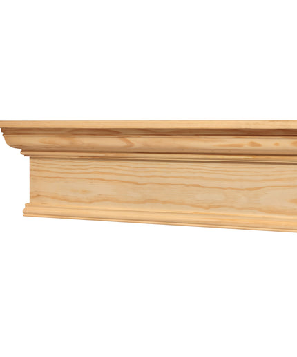 Pearl Mantels 72" Savannah Wood Fireplace Mantel Shelf 420-72 - Unfinished