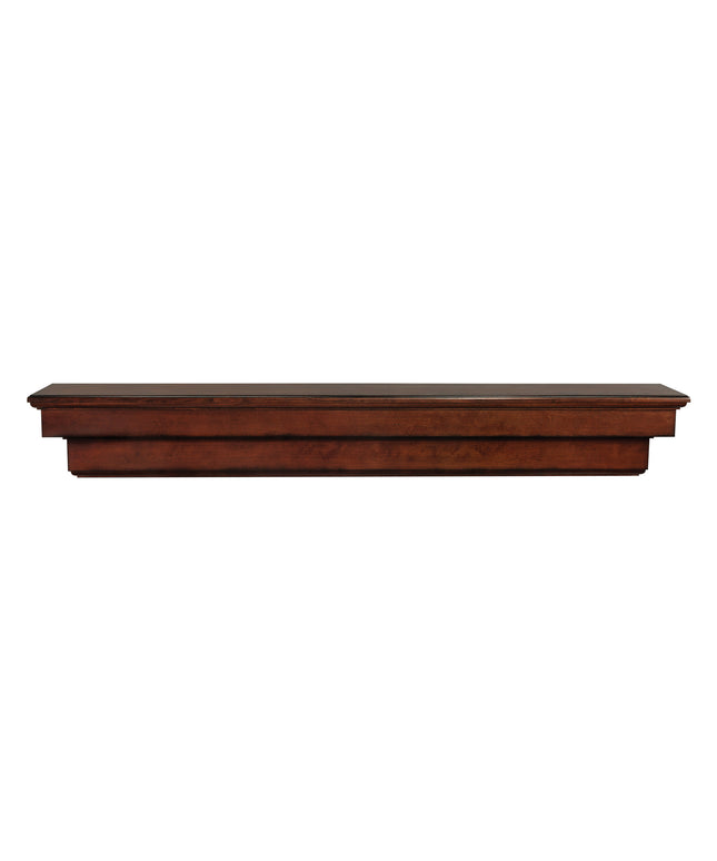 Pearl Mantels 60" Auburn Wood Fireplace Mantel Shelf with Corbels 495-60-70 - Cherry Distressed