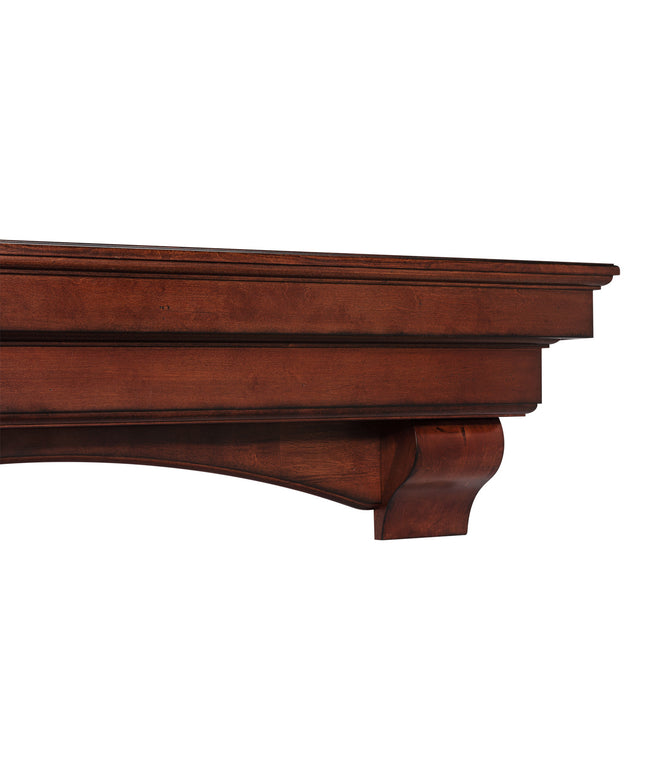 Pearl Mantels 48" Auburn Wood Fireplace Mantel Shelf with Corbels 495-48-70 - Cherry Distressed