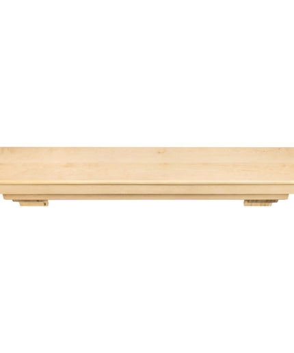 Pearl Mantels 60" Auburn Wood Fireplace Mantel Shelf with Corbels 495-60 - Unfinished