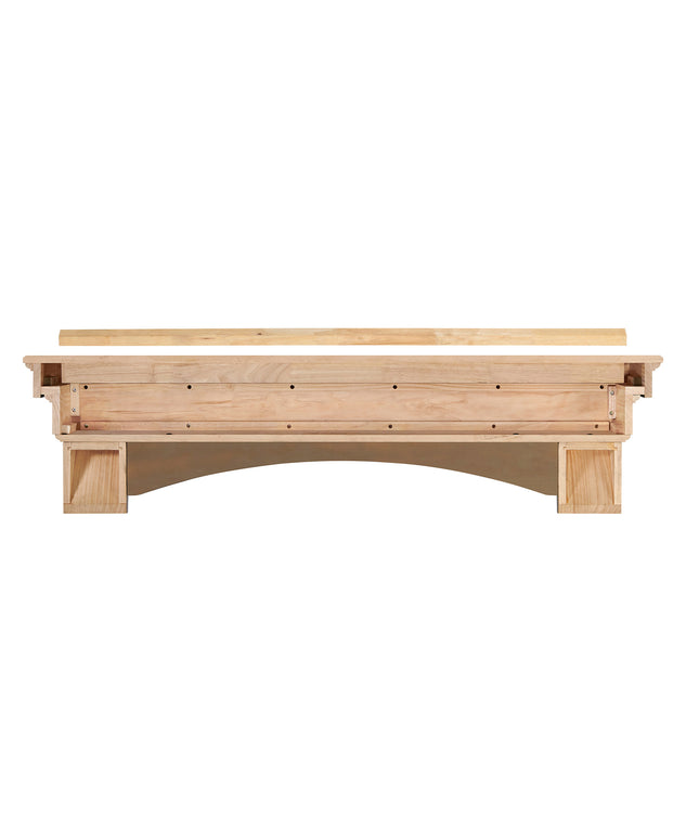 Pearl Mantels 72" Celeste Wood Fireplace Mantel Shelf with Corbels 497-72-10 - Dune
