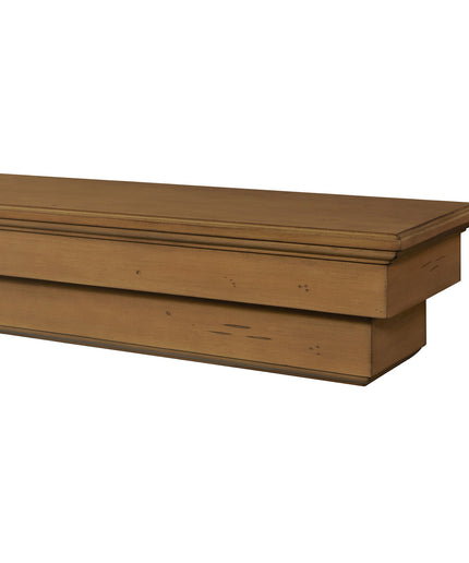 Pearl Mantels 60" Celeste Wood Fireplace Mantel Shelf with Corbels 497-60-10 - Dune