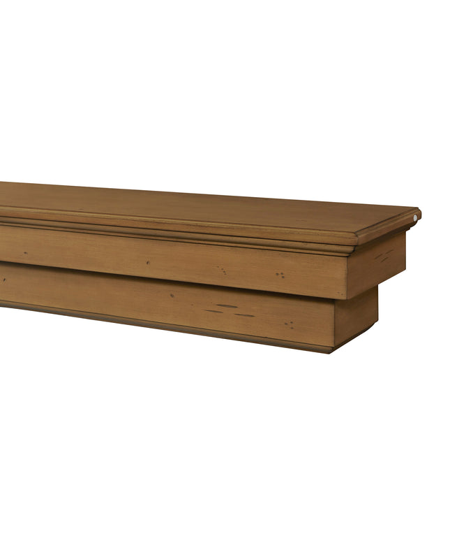 Pearl Mantels 60" Celeste Wood Fireplace Mantel Shelf with Corbels 497-60-10 - Dune