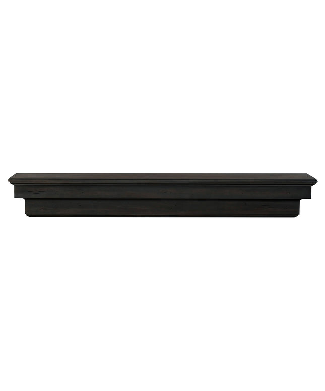 Pearl Mantels 72" Celeste Wood Fireplace Mantel Shelf with Corbels 497-72-20 - Espresso