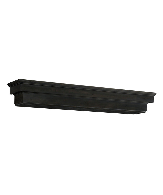 Pearl Mantels 60" Celeste Wood Fireplace Mantel Shelf with Corbels 497-60-20 - Espresso