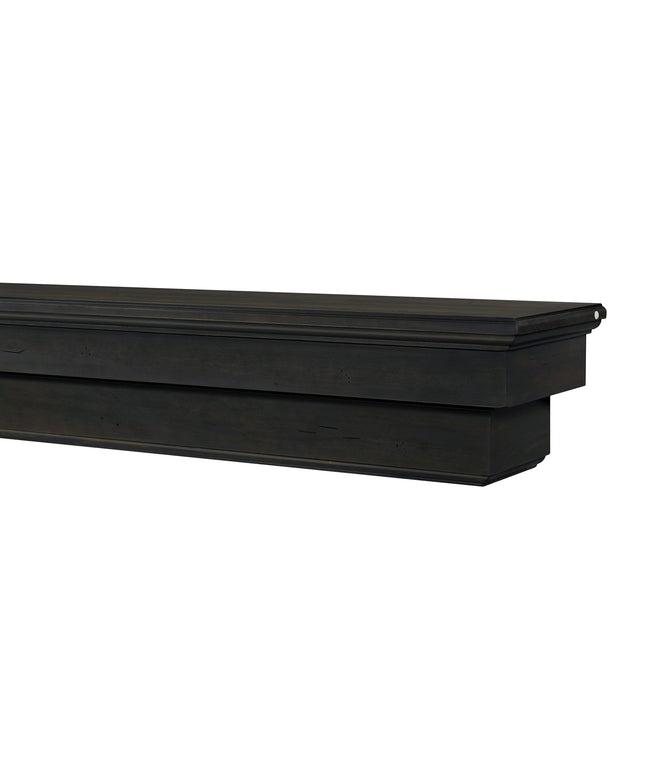 Pearl Mantels 72" Celeste Wood Fireplace Mantel Shelf with Corbels 497-72-20 - Espresso