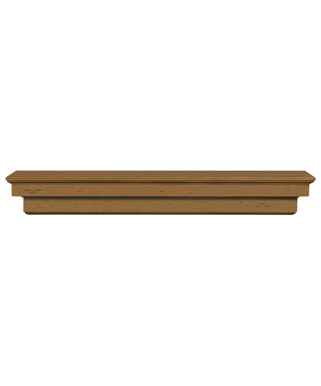 Pearl Mantels 72" Celeste Wood Fireplace Mantel Shelf with Corbels 497-72-10 - Dune