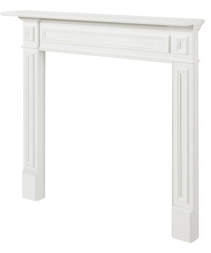 Pearl Mantels 64"W x 52"H x 8"D Mike MDF Fireplace Mantel Surround 525-48 - White