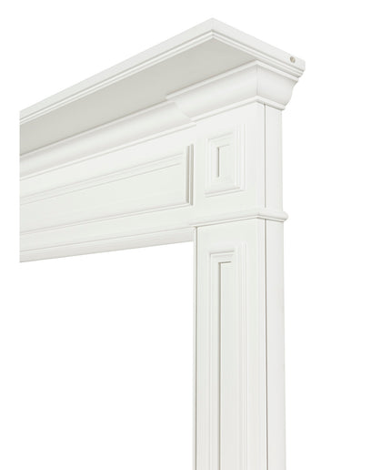 Pearl Mantels 64"W x 52"H x 8"D Mike MDF Fireplace Mantel Surround 525-48 - White