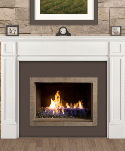 Pearl Mantels 80"W x 54"H x 8"D Marshall MDF Fireplace Mantel Surround 540-56 - White