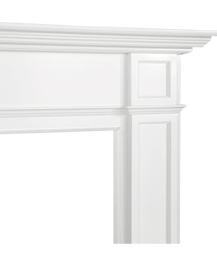 Pearl Mantels 80"W x 54"H x 8"D Marshall MDF Fireplace Mantel Surround 540-56 - White