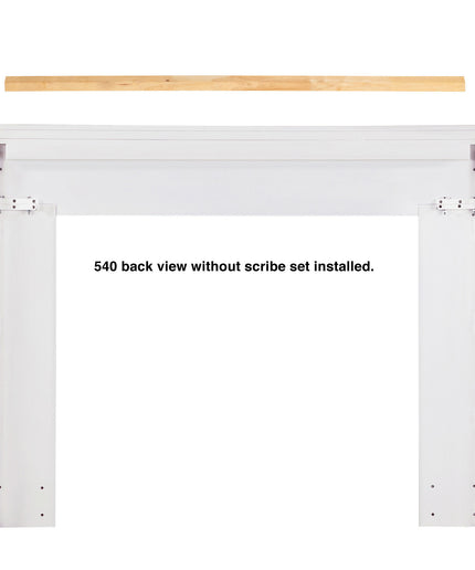 Pearl Mantels 80"W x 54"H x 8"D Marshall MDF Fireplace Mantel Surround 540-56 - White