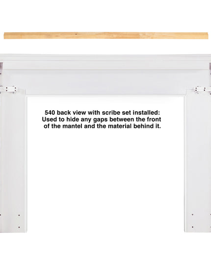 Pearl Mantels 80"W x 54"H x 8"D Marshall MDF Fireplace Mantel Surround 540-56 - White
