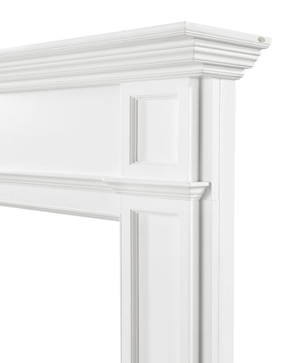 Pearl Mantels 80"W x 54"H x 8"D Marshall MDF Fireplace Mantel Surround 540-56 - White