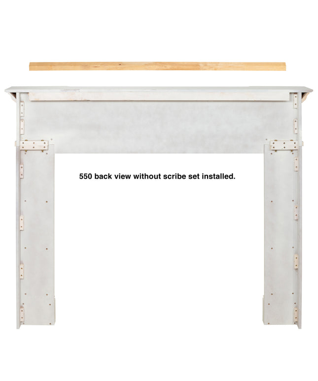 Pearl Mantels 79"W x 57"H x 8"D Richmond MDF Fireplace Mantel Surround 550-56 - White
