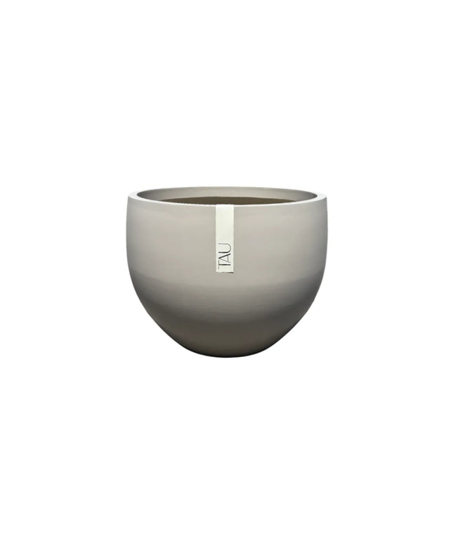 Tau Rotunda 38''Diameter x 28''H Round Fiberglass Planter 5615.097 - Natural Pumice Stone