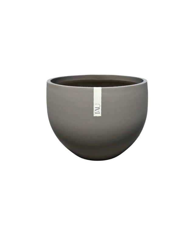 Tau Rotunda 45''Diameter x 33''H Round Fiberglass Planter 5615.115 - Urban Cedar Grey