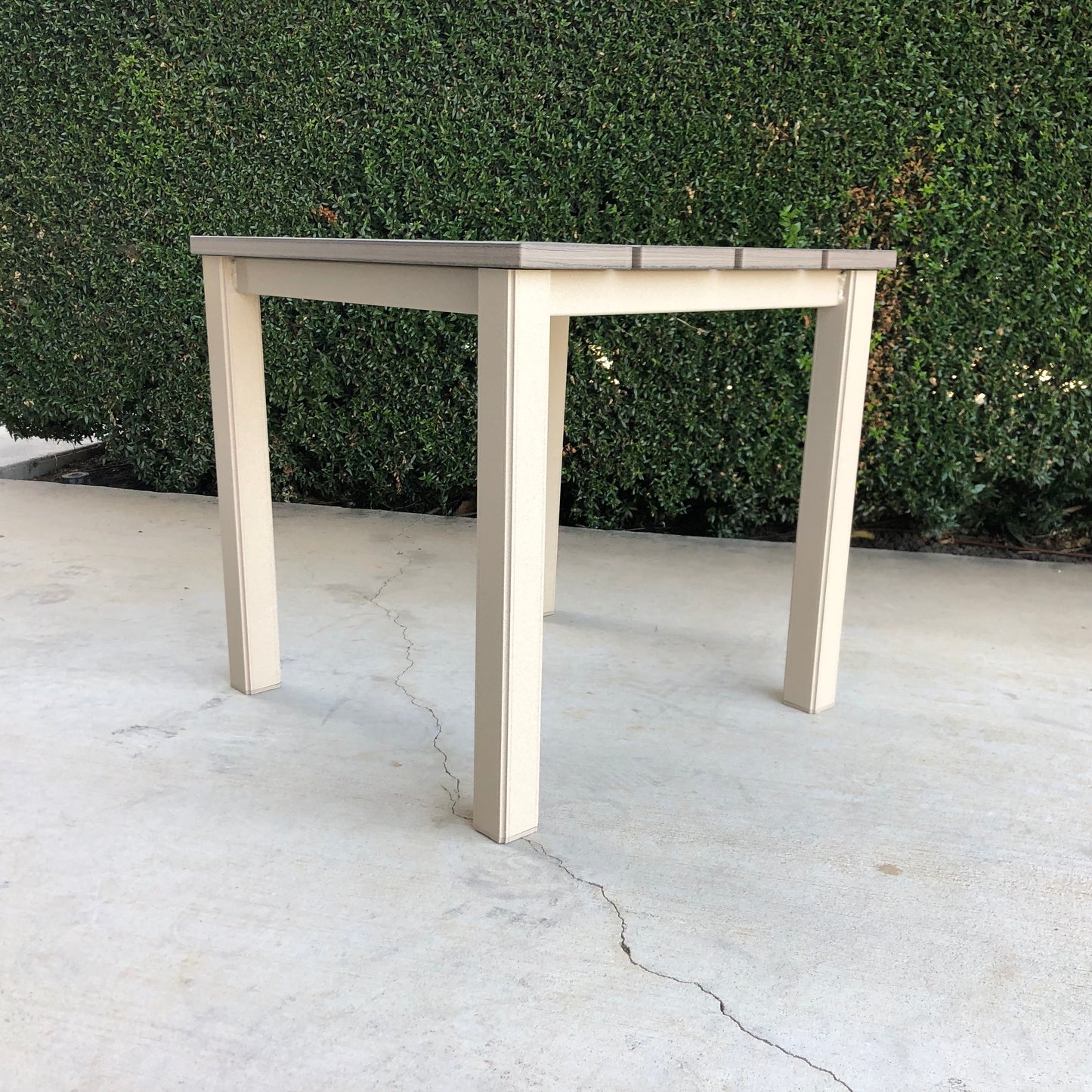Telescope 21" Square Rustic Polymer Top End Table 500DRX001 - Desert / Boardwalk