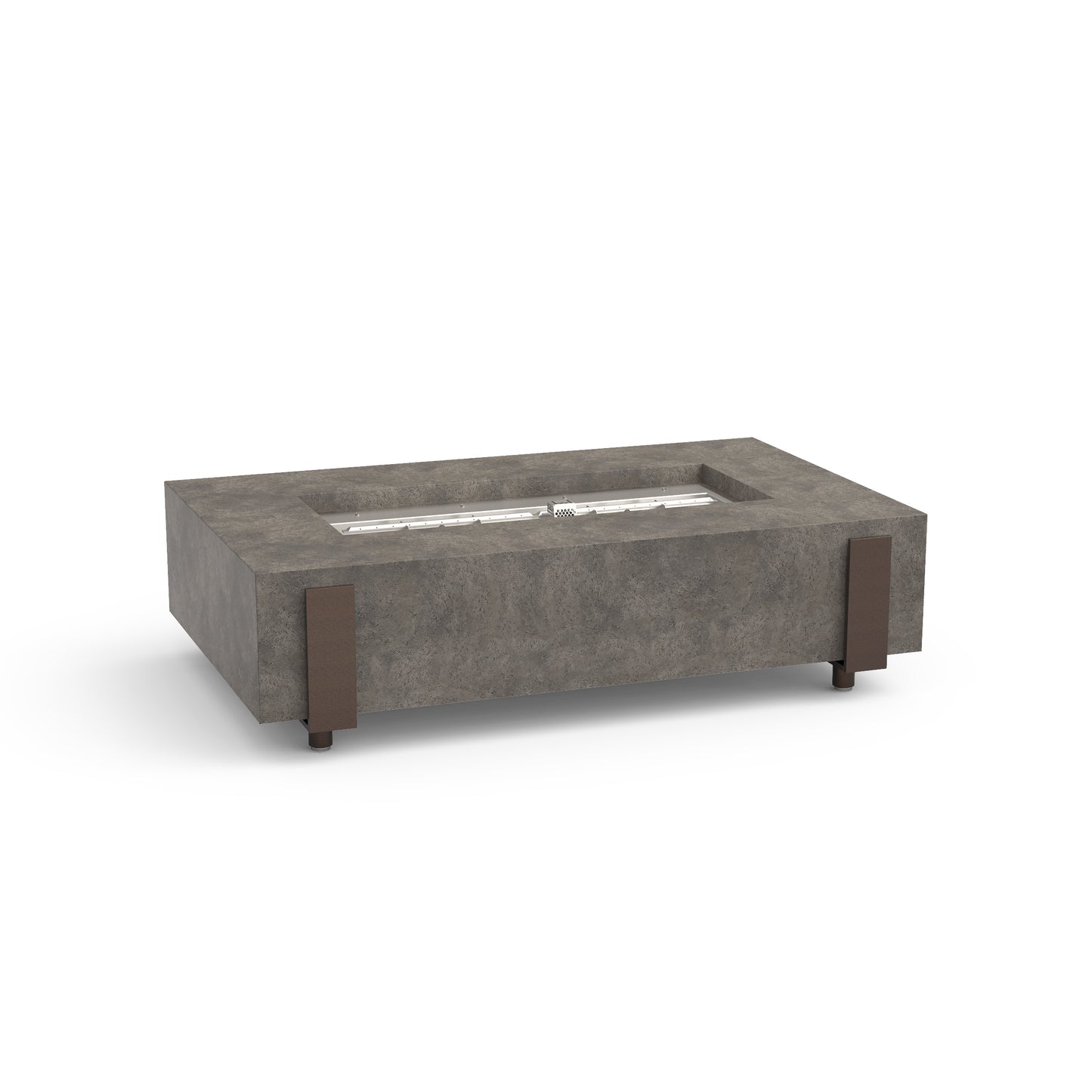 60" x 36" American Fyre Designs Iron Saddle Firepit Dark Bassalt 580-DB-11-M7