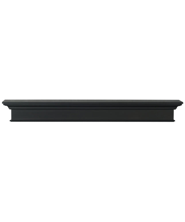Pearl Mantels 48" Henry MDF Fireplace Mantel Shelf 610-48B - Black