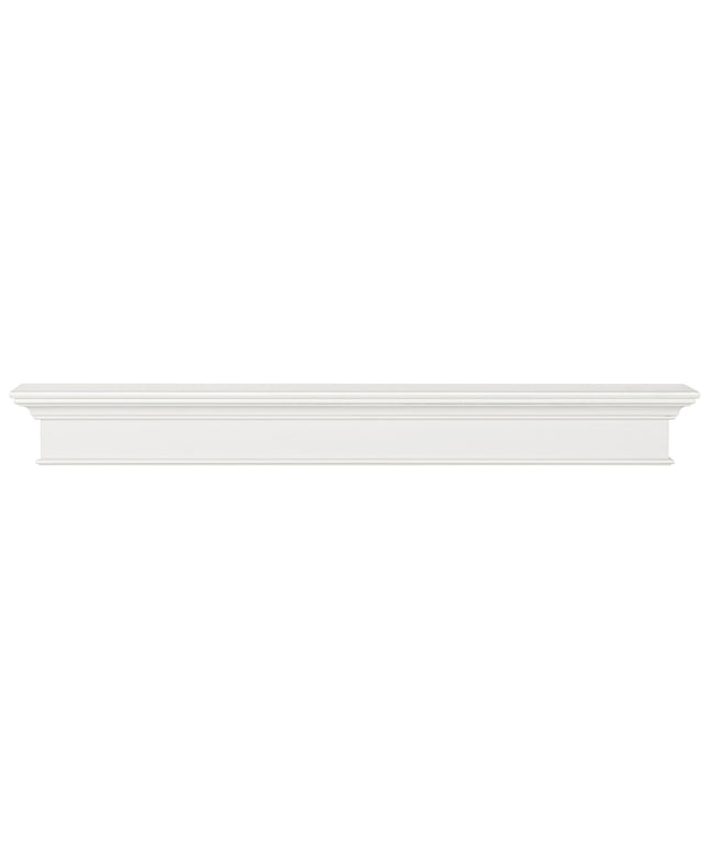 Pearl Mantels 72" Henry MDF Fireplace Mantel Shelf 610-72 - White