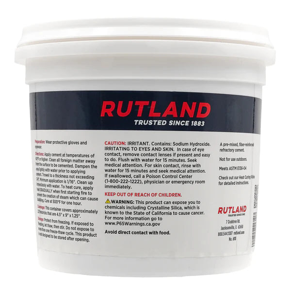 Rutland 1/2 Gallon Refractory Cement 610