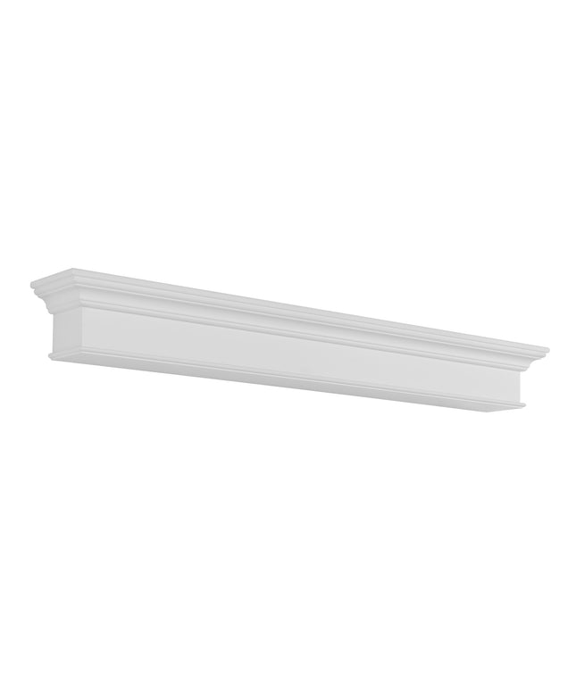 Pearl Mantels 48" Henry MDF Fireplace Mantel Shelf 610-48 - White