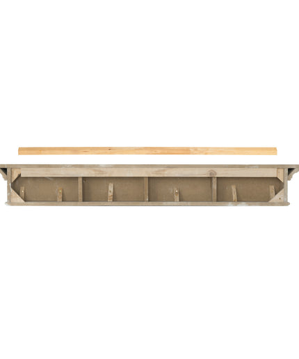 Pearl Mantels 60" Henry MDF Fireplace Mantel Shelf 610-60B - Black