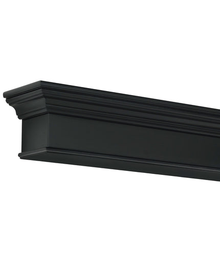 Pearl Mantels 48" Henry MDF Fireplace Mantel Shelf 610-48B - Black