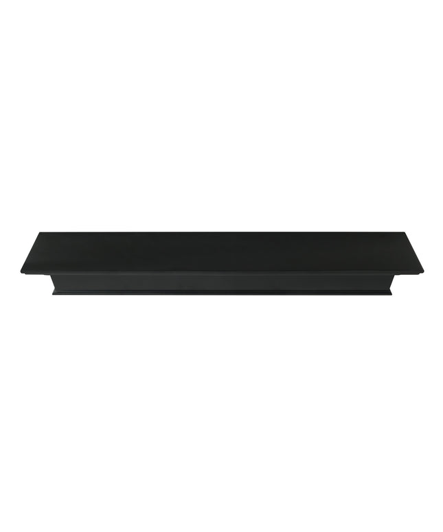 Pearl Mantels 48" Henry MDF Fireplace Mantel Shelf 610-48B - Black