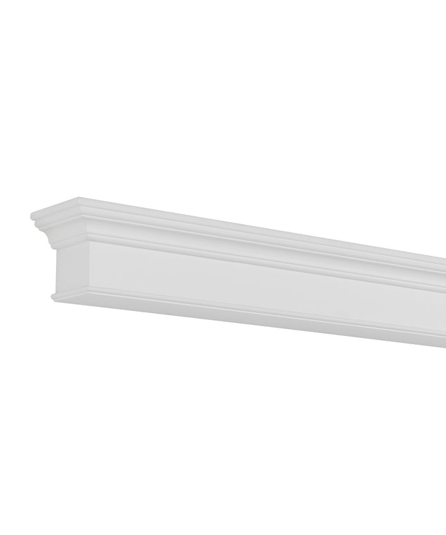 Pearl Mantels 72" Henry MDF Fireplace Mantel Shelf 610-72 - White