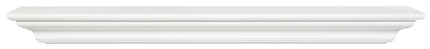 Pearl Mantels 48" Crestwood MDF Fireplace Mantel Shelf 618-48 - White
