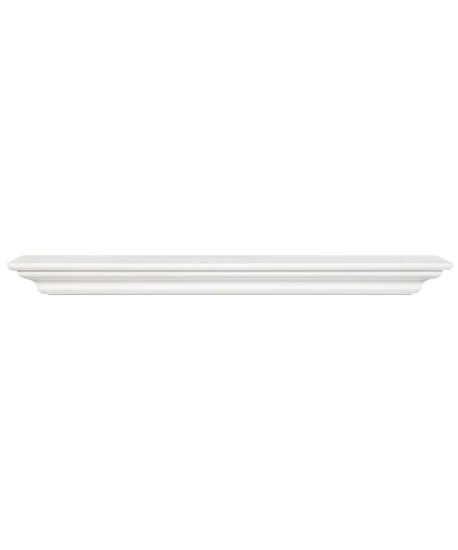 Pearl Mantels 48" Crestwood MDF Fireplace Mantel Shelf 618-48 - White