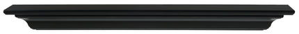 Pearl Mantels 48" Crestwood MDF Fireplace Mantel Shelf 618-48B - Black