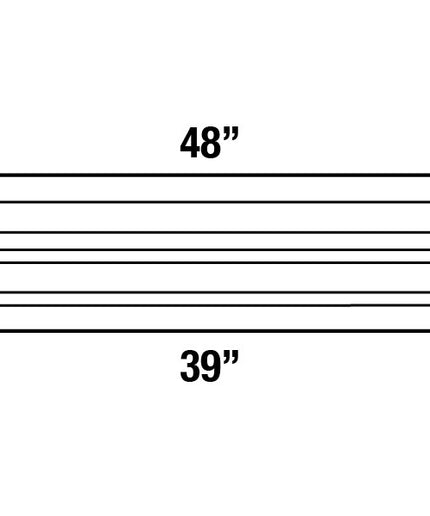 Pearl Mantels 48" Crestwood MDF Fireplace Mantel Shelf 618-48 - White